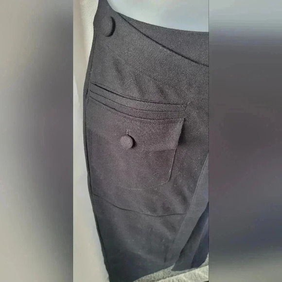 NA-KD Overlap Front Slit Midi Skirt, Black, xxsmall (US/2 EU/32) - Picture 8 of 13